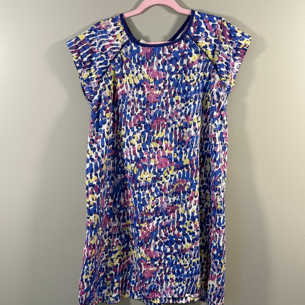 Utopia Hospital Gown Bubblegum Multicolor Print Snap Back Nursing Gown S/M